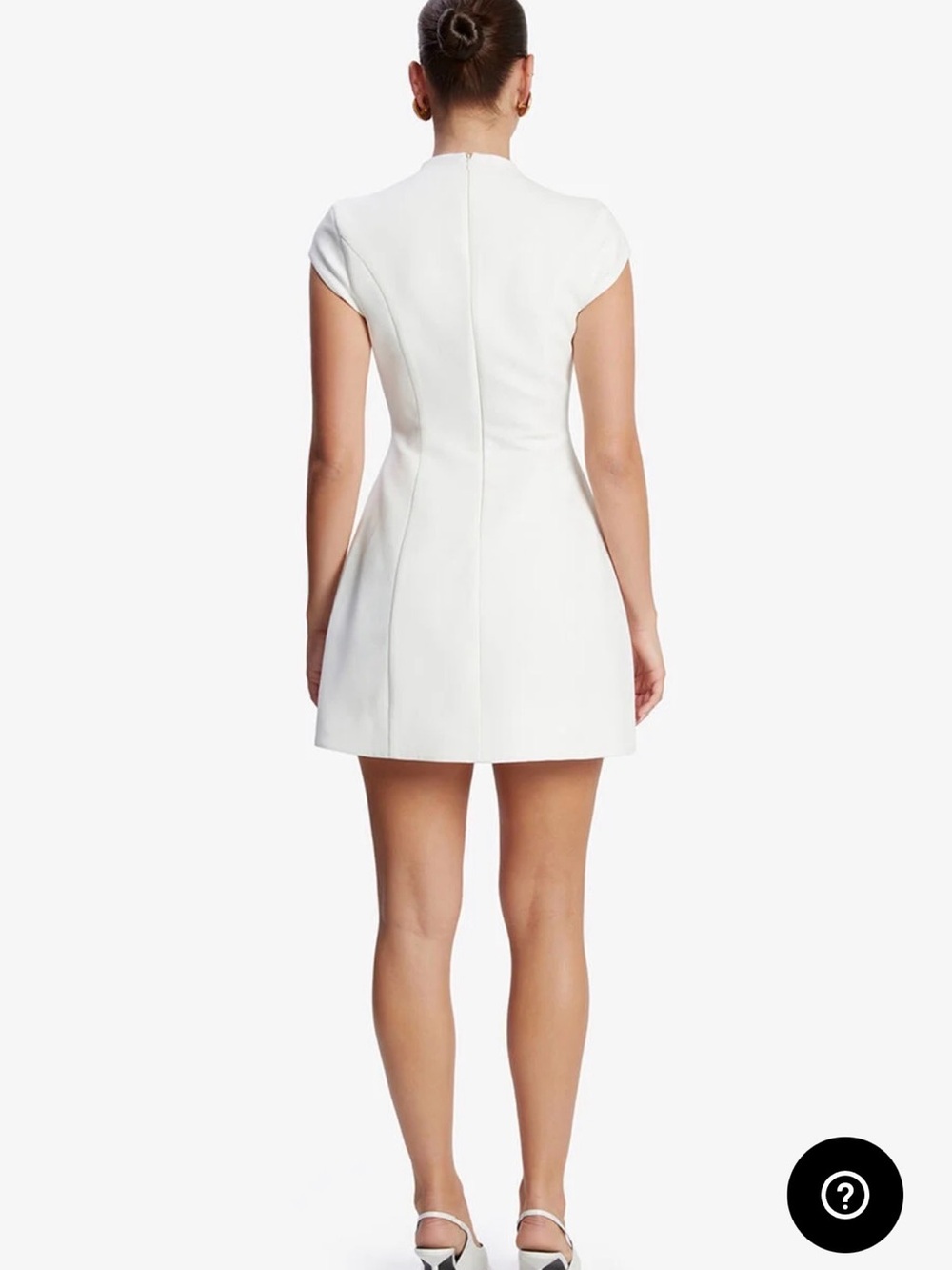 Bardot Delphi Mock Neck Cap Sleeve Minidress - Picture 4 of 6